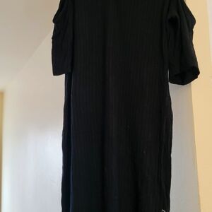 Black slinky material dress